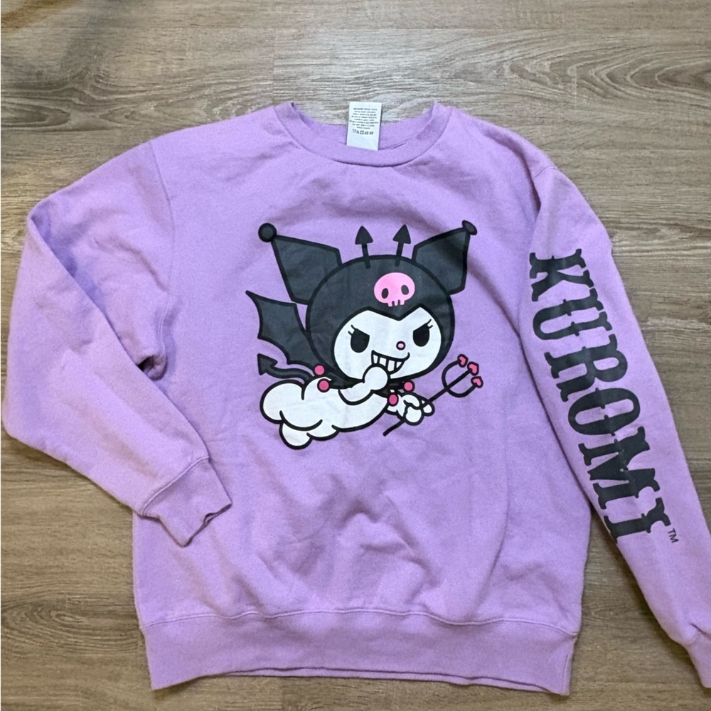 Bioworld x Sanrio Kuromi Devil’s Flight Purple Crewneck Sweatshirt Size L​​​